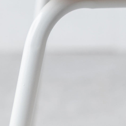 Silla de comedor de estilo moderno silla lateral de madera con base de metal