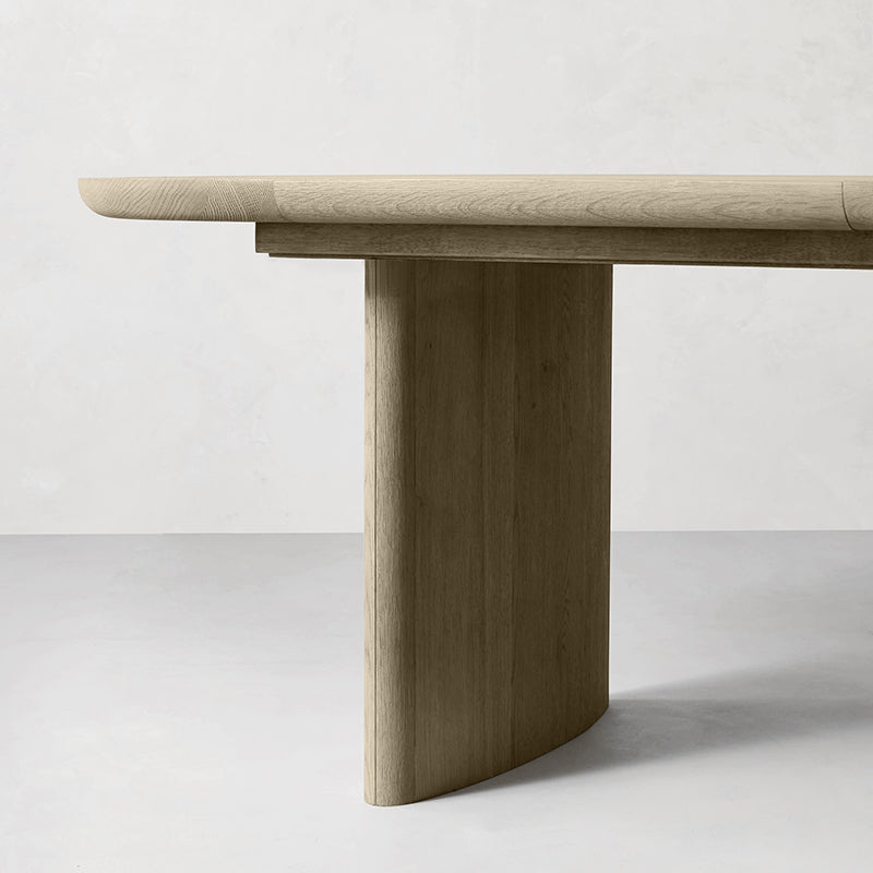 1/4/5/9 Piece en bois massif Ovale Shape Dining Room Chite et Table Tablet