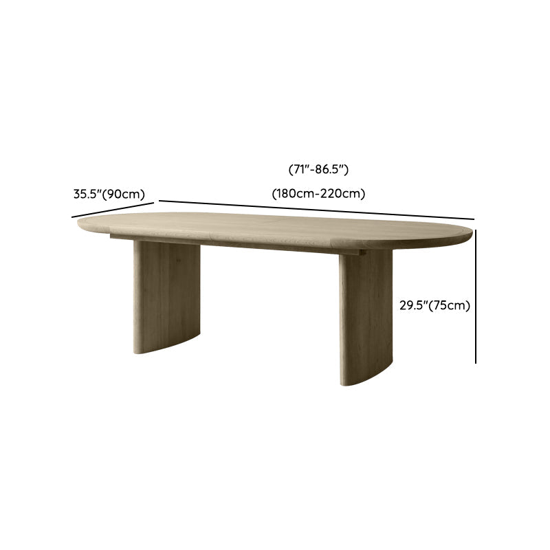 1/4/5/9 Piece en bois massif Ovale Shape Dining Room Chite et Table Tablet