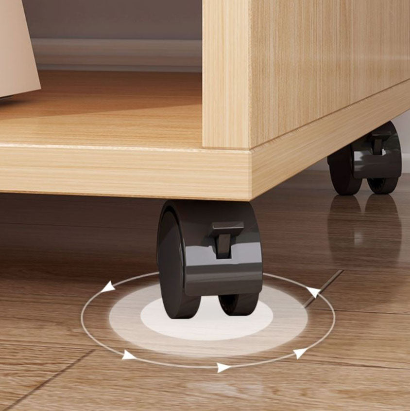 Traditional Cabinet Wood Drawers Storage Shelves Filing Cabinet with Wheels Clearhalo 'Filing Cabinets' 'filling_cabinets' 'furn' 'furn_filling_cabinets' 'Furniture' 'Office Furniture' 7776815