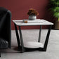 Contemporary Square Stone Top Sofa Side Accent Table for Living Room Clearhalo 'Coffee & Accent Tables' 'End & Side Tables' 'end_side_tables' 'furn' 'furn_end_side_tables' 'Furniture' 'Living Room Furniture' 7777043