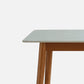 Contemporary Rectangular White and Black Stone Dining Table with Legs