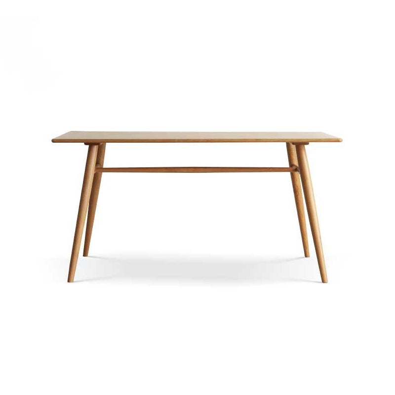 Contemporary Rectangular Dining Table Brown Solid Wood Table Top Without Chairs Clearhalo 'Dining Tables & Seating' 'Dining Tables' 'dining_table' 'furn' 'furn_dining_table' 'Furniture' 'Kitchen & Dining Furniture' 7777718