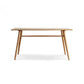 Contemporary Rectangular Dining Table Brown Solid Wood Table Top Clearhalo 'Dining Tables & Seating' 'Dining Tables' 'dining_table' 'furn' 'furn_dining_table' 'Furniture' 'Kitchen & Dining Furniture' 7777722