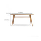 Contemporary Rectangular Dining Table Brown Solid Wood Table Top Clearhalo 'Dining Tables & Seating' 'Dining Tables' 'dining_table' 'furn' 'furn_dining_table' 'Furniture' 'Kitchen & Dining Furniture' 7777727