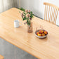 Modern Rectangular Natural Rubberwood Dining Table with 4 Legs Clearhalo 'Dining Tables & Seating' 'Dining Tables' 'dining_table' 'furn' 'furn_dining_table' 'Furniture' 'Kitchen & Dining Furniture' 7777772