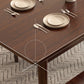 Modern Brown Rubberwood Top Dining Table with 4 Solid Wood Legs Clearhalo 'Dining Tables & Seating' 'Dining Tables' 'dining_table' 'furn' 'furn_dining_table' 'Furniture' 'Kitchen & Dining Furniture' 7777801