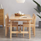 Modern Rectangular Light Brown Solid Wood Dining Table with Trestle Clearhalo 'Dining Tables & Seating' 'Dining Tables' 'dining_table' 'furn' 'furn_dining_table' 'Furniture' 'Kitchen & Dining Furniture' 7777828