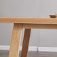 Modern Rectangular Light Brown Solid Wood Dining Table with Trestle Clearhalo 'Dining Tables & Seating' 'Dining Tables' 'dining_table' 'furn' 'furn_dining_table' 'Furniture' 'Kitchen & Dining Furniture' 7777832