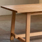 Modern Rectangular Light Brown Solid Wood Dining Table with Trestle Clearhalo 'Dining Tables & Seating' 'Dining Tables' 'dining_table' 'furn' 'furn_dining_table' 'Furniture' 'Kitchen & Dining Furniture' 7777833