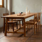 Modern Rectangular Light Brown Solid Wood Dining Table with Trestle Clearhalo 'Dining Tables & Seating' 'Dining Tables' 'dining_table' 'furn' 'furn_dining_table' 'Furniture' 'Kitchen & Dining Furniture' 7777835