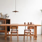 Contemporary Rectangular Solid Wood Tabletop Dining Table with Trestle Clearhalo 'Dining Tables & Seating' 'Dining Tables' 'dining_table' 'furn' 'furn_dining_table' 'Furniture' 'Kitchen & Dining Furniture' 7777843