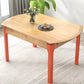 Moderne ronde uittrekbare eettafel van rubberhout met 4 poten