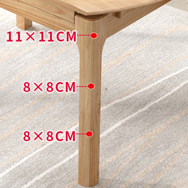 Moderne ronde uittrekbare eettafel van rubberhout met 4 poten