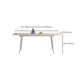 Contemporary Extendable Rectangular White Dining Table with 4 Foot Clearhalo 'Dining Tables & Seating' 'Dining Tables' 'dining_table' 'furn' 'furn_dining_table' 'Furniture' 'Kitchen & Dining Furniture' 7777944