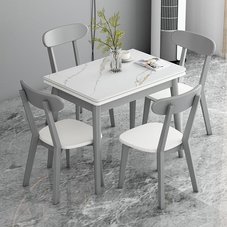 Moderne gehard stenen top eetkamer set 4 poten basis voor keuken