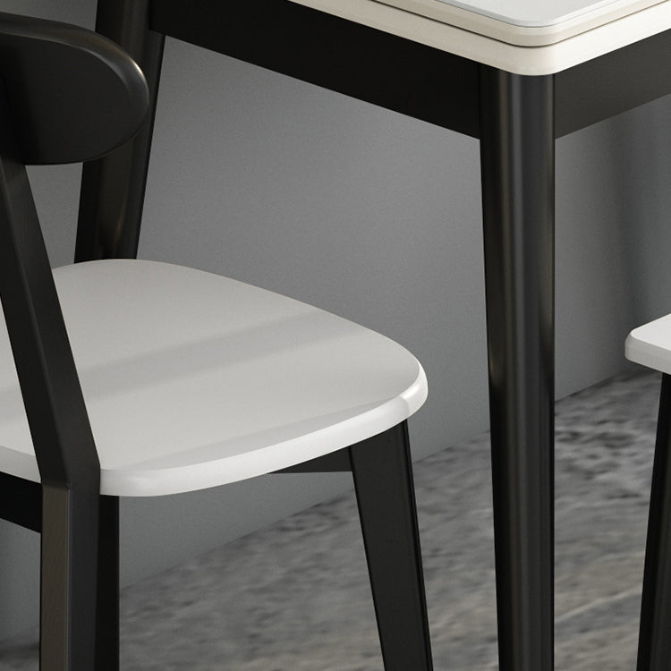 Moderno templado de piedra templada Juego de comedor de 4 patas Base para cocina