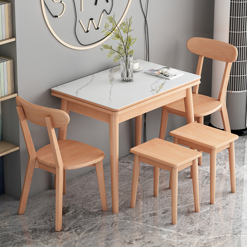 Moderne gehard stenen top eetkamer set 4 poten basis voor keuken