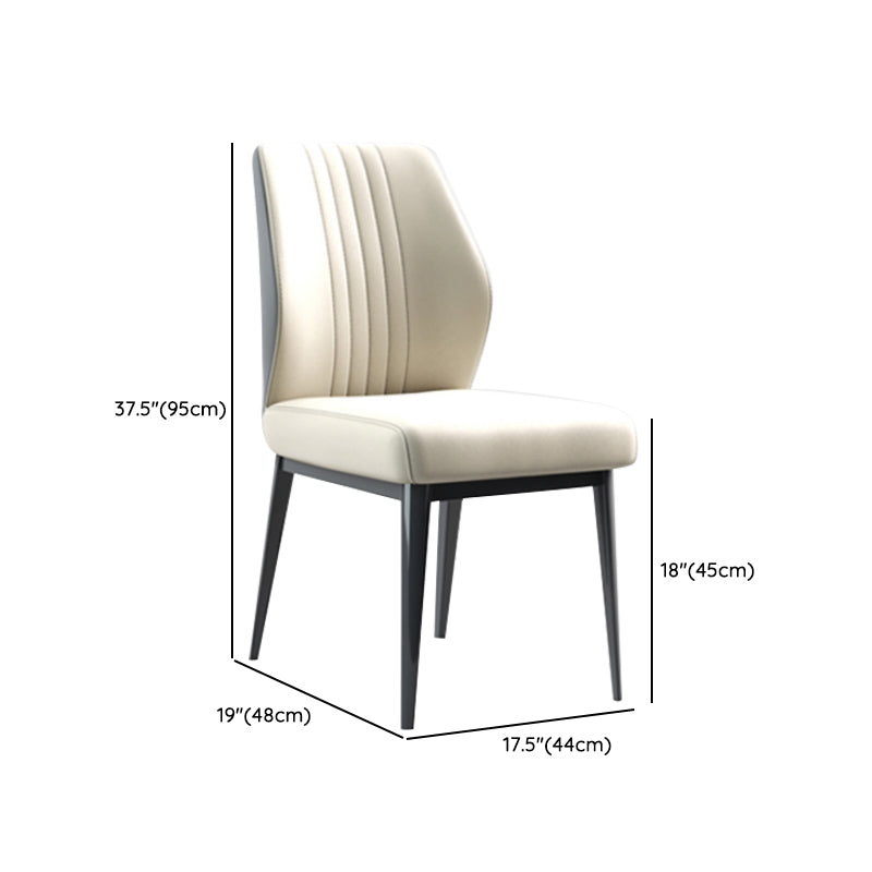 Contemporary Rectangle Sintered Stone Top and Metal Base Dining Table with Chairs