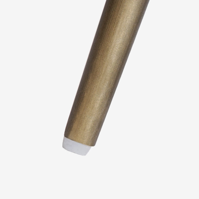 Faux Cuero y Metal Con comedor sin brazo y acento contemporáneo