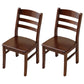 Contemporary Indoor Ladder Back Solid Wood Armless Dining Chair