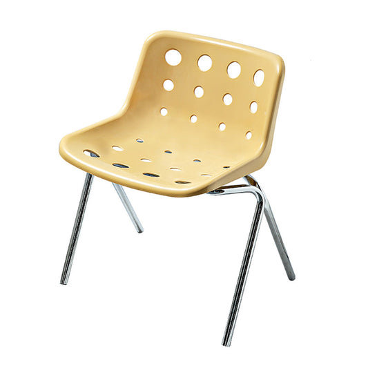 Silla de comedor sin brazo de plástico de plástico plástico plástico plástico