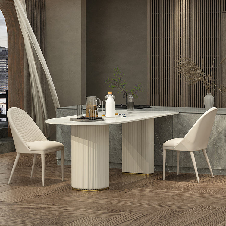 Sedie da pranzo e accento imbottite contemporanee per sala da pranzo