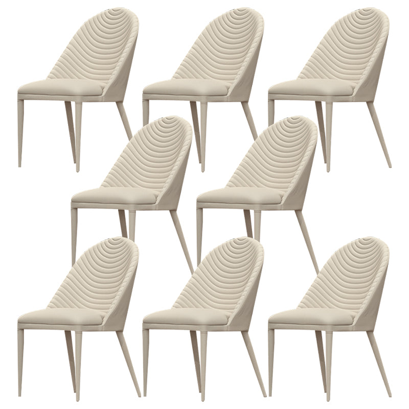 Sedie da pranzo e accento imbottite contemporanee per sala da pranzo