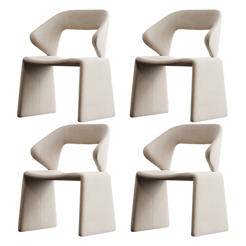 Chaises de restauration et d'accentuation rembourrées et en velours ouvrir en velours pour la maison