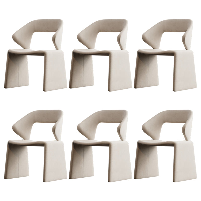 Chaises de restauration et d'accentuation rembourrées et en velours ouvrir en velours pour la maison