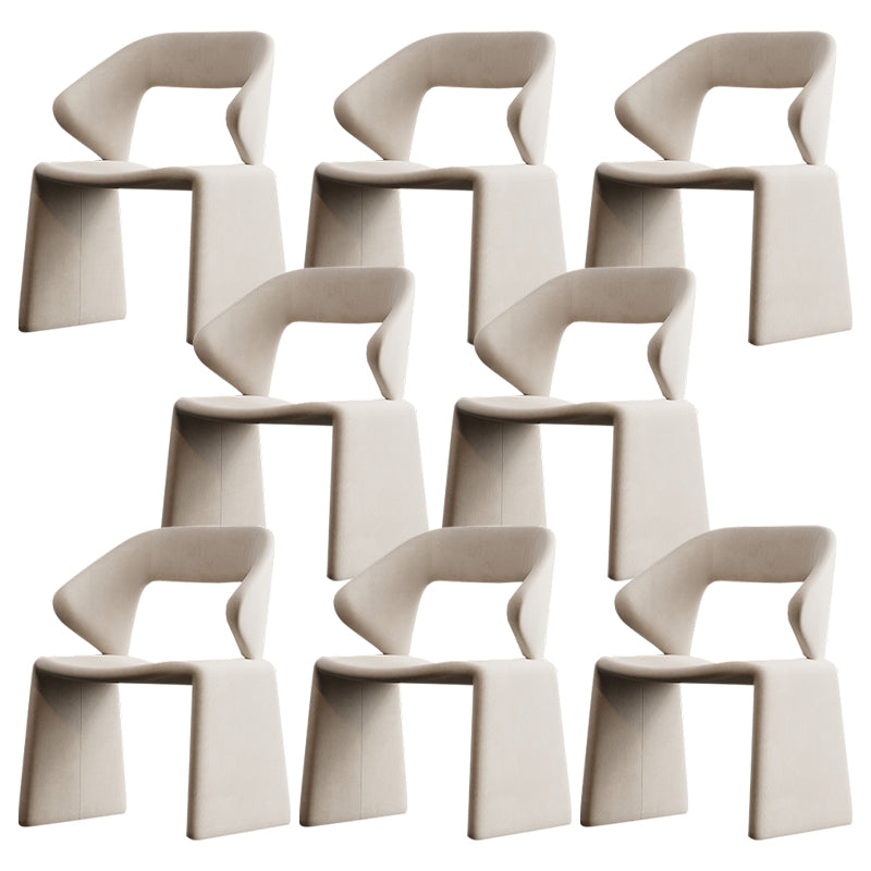 Chaises de restauration et d'accentuation rembourrées et en velours ouvrir en velours pour la maison