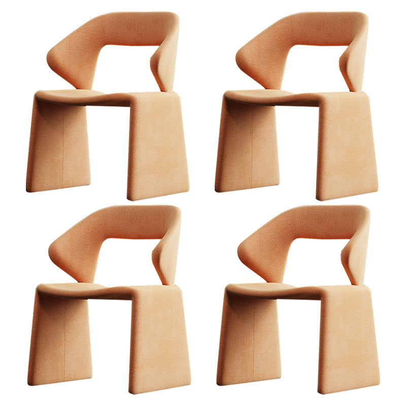 Chaises de restauration et d'accentuation rembourrées et en velours ouvrir en velours pour la maison