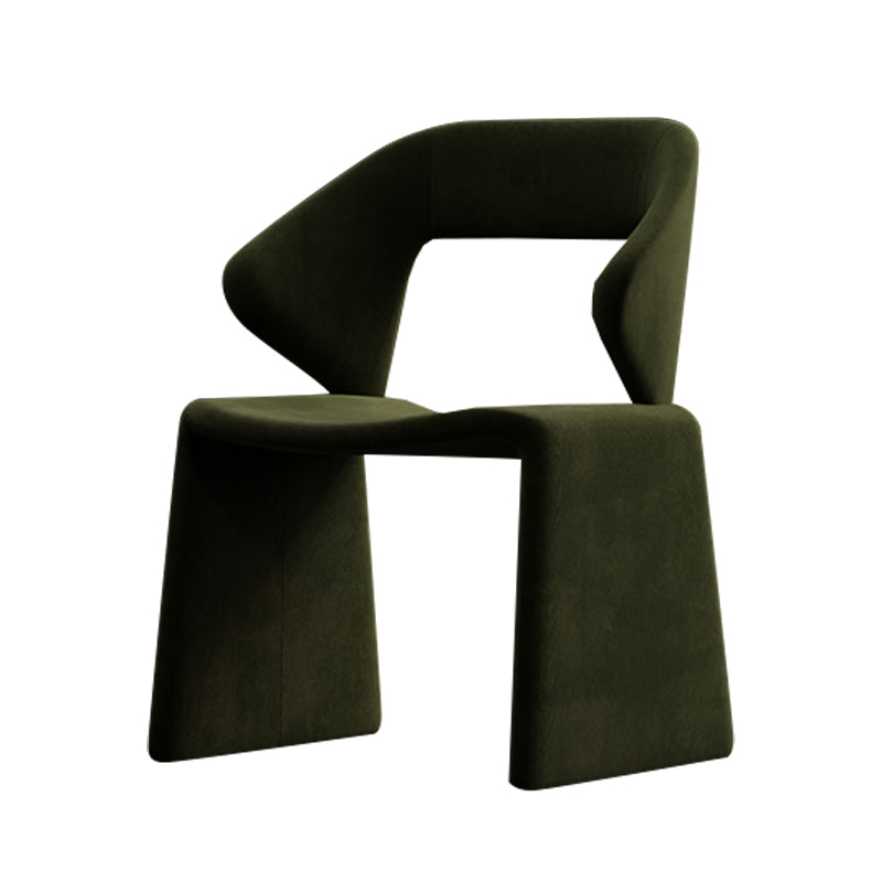 Chaises de restauration et d'accentuation rembourrées et en velours ouvrir en velours pour la maison