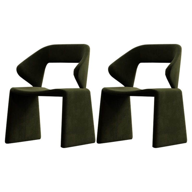 Chaises de restauration et d'accentuation rembourrées et en velours ouvrir en velours pour la maison