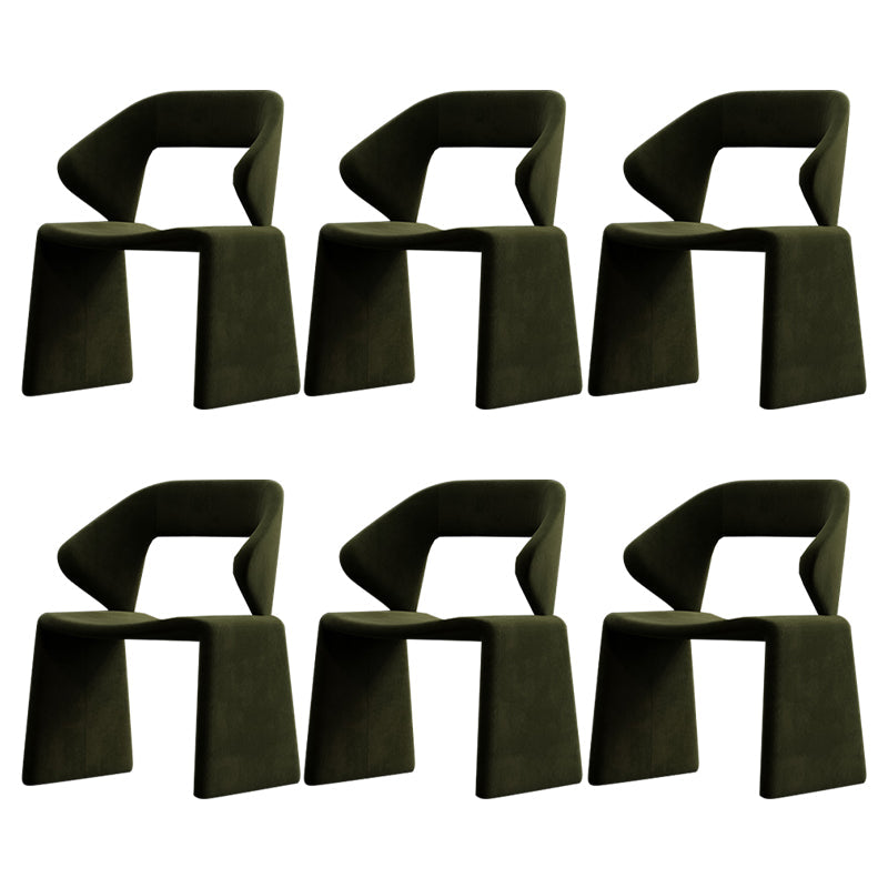 Chaises de restauration et d'accentuation rembourrées et en velours ouvrir en velours pour la maison