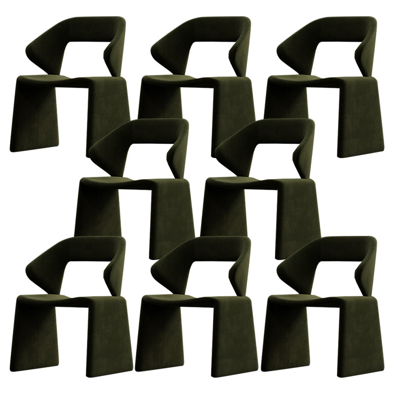 Chaises de restauration et d'accentuation rembourrées et en velours ouvrir en velours pour la maison