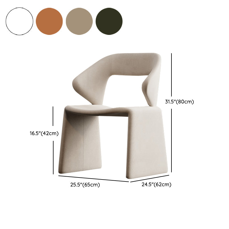 Chaises de restauration et d'accentuation rembourrées et en velours ouvrir en velours pour la maison