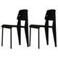 Métal et plastique Open Back Modern Side Dining Chairs for Home