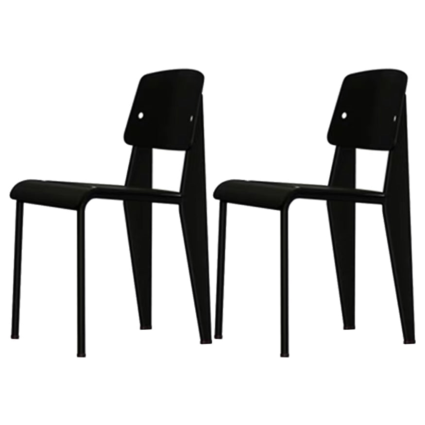 Métal et plastique Open Back Modern Side Dining Chairs for Home