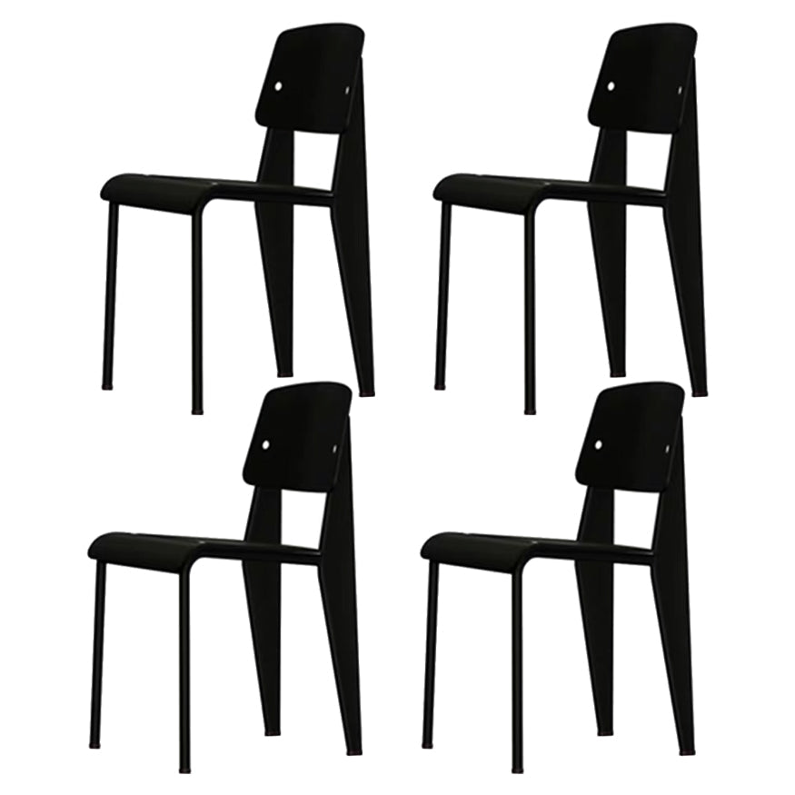 Métal et plastique Open Back Modern Side Dining Chairs for Home