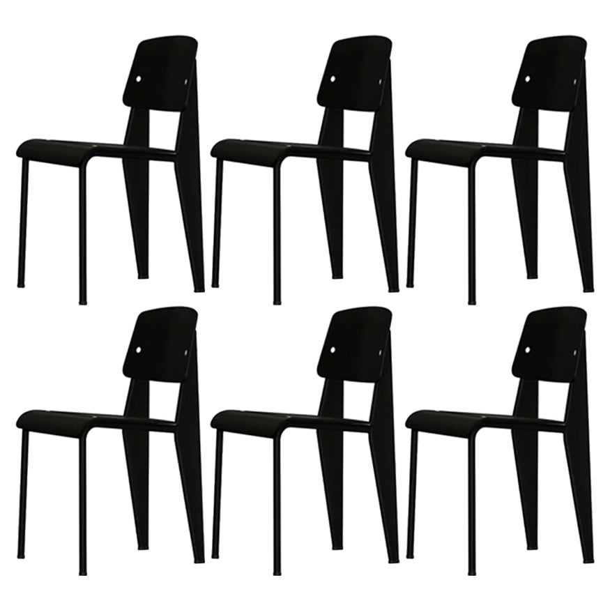 Métal et plastique Open Back Modern Side Dining Chairs for Home