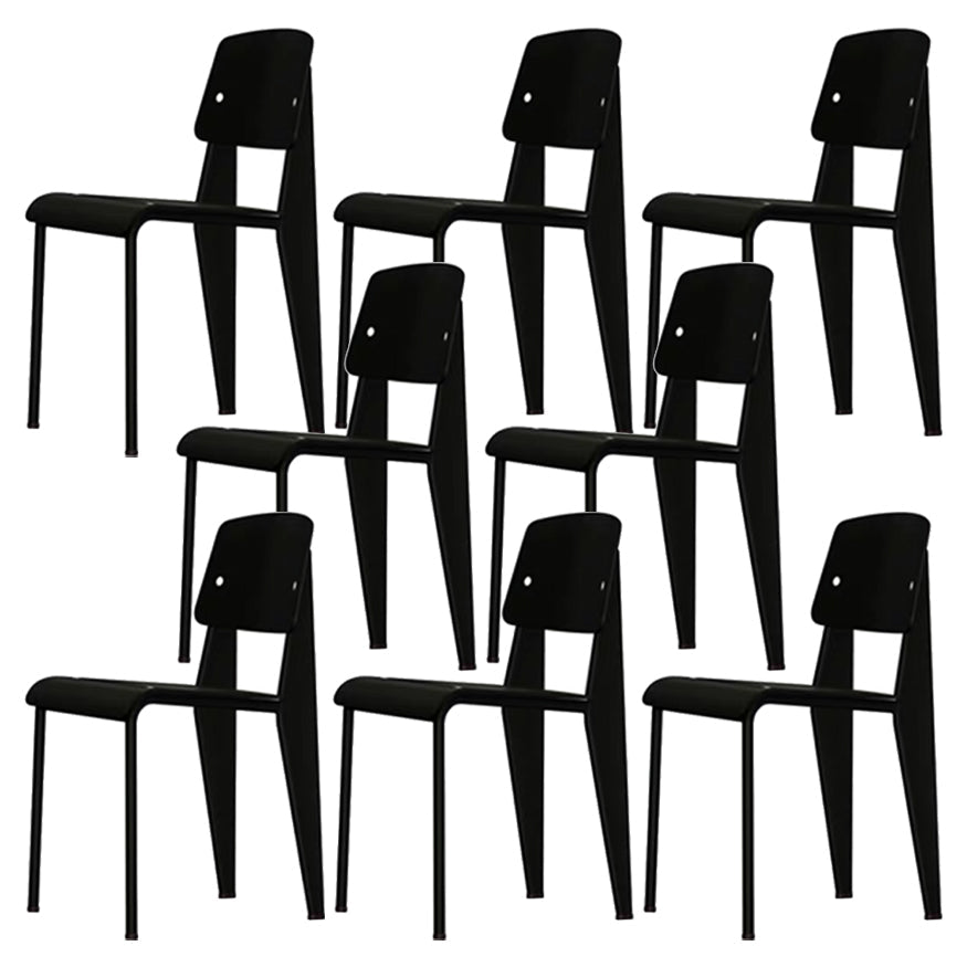 Métal et plastique Open Back Modern Side Dining Chairs for Home