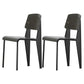 Métal et plastique Open Back Modern Side Dining Chairs for Home