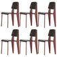 Métal et plastique Open Back Modern Side Dining Chairs for Home