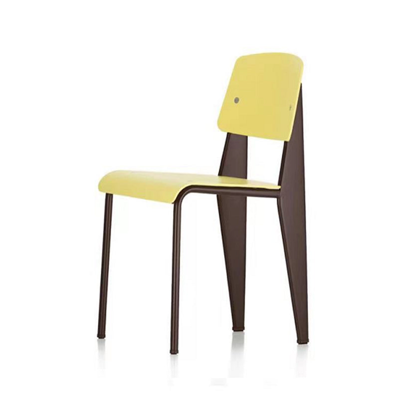 Métal et plastique Open Back Modern Side Dining Chairs for Home