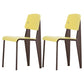 Métal et plastique Open Back Modern Side Dining Chairs for Home