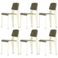Métal et plastique Open Back Modern Side Dining Chairs for Home