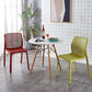 Contemporary Style Low Back Plastic Dining Side Chair for Home Use Clearhalo 'Dining Chairs' 'Dining Tables & Seating' 'dining_chair' 'furn' 'furn_dining_chair' 'Furniture' 'Kitchen & Dining Furniture' 7778376