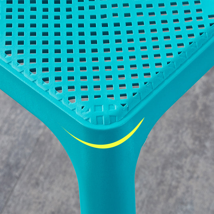 Contemporary Style Low Back Plastic Dining Side Chair for Home Use Clearhalo 'Dining Chairs' 'Dining Tables & Seating' 'dining_chair' 'furn' 'furn_dining_chair' 'Furniture' 'Kitchen & Dining Furniture' 7778384