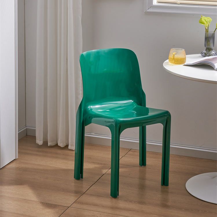 Eigentijdse stijl plastic 4 benen eetkamerstoel voor thuis
